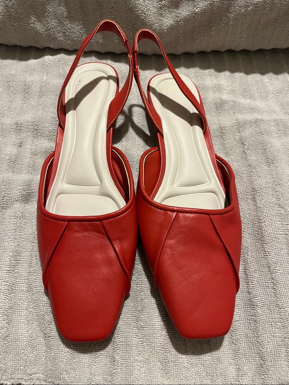 NWOT Franco Sarto Terracotta Leather Sling-back 7.5 Retails 120